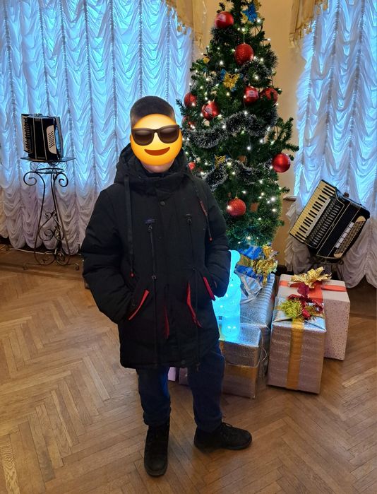 Куртка ЗИМНЯЯ на мальчика 140-146 см 8-9 лет