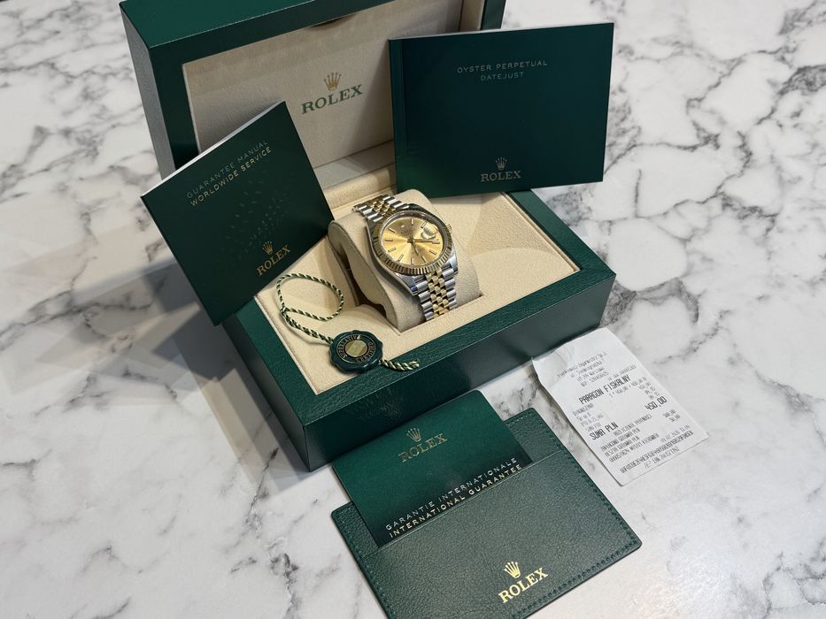 Rolex Datejust 41 mm złoto pr 750 gwarancja ROLEX FULL SET