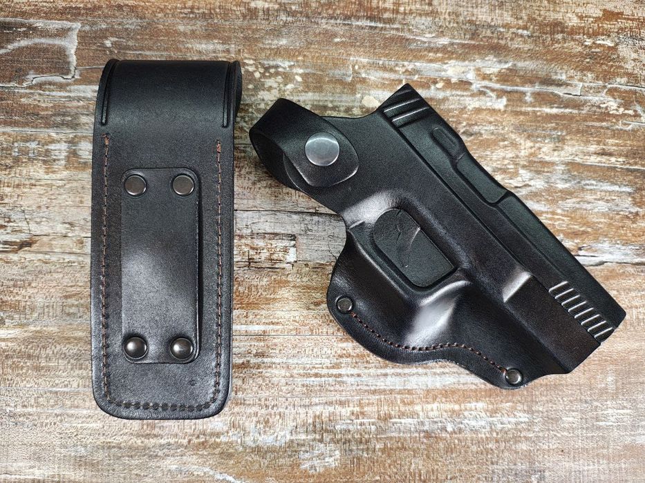 Комплект кобура та підсумок під магазин шкіра Глок 17, ПМ, ТТ, форт 17