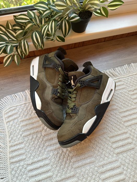 Кросівки Air Jordan 4 Retro Se Craft Medium Green / ОРИГІНАЛ / 46 розмір