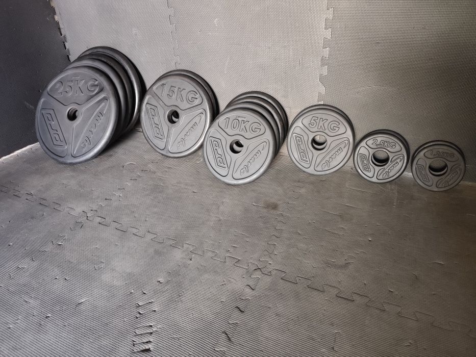 Obciążenie olimpijskie żeliwne MARBO SPORT PRO siłownia nakłady