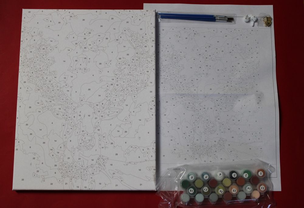 Malowanie po numerach jeleń 30x40