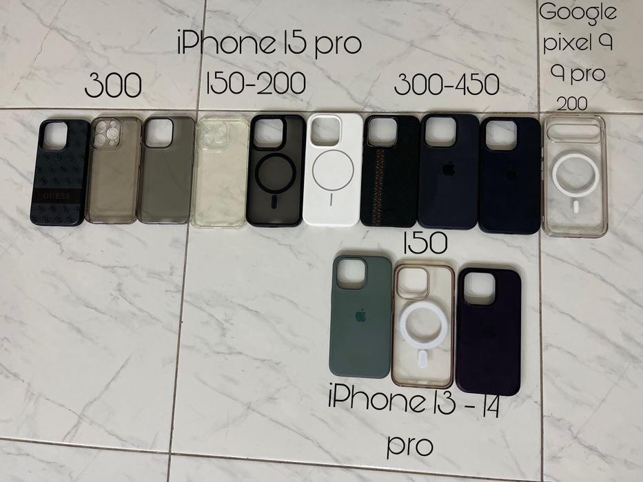 Чохли 15 14 13 pro Google Pixel 9 - 9 pro