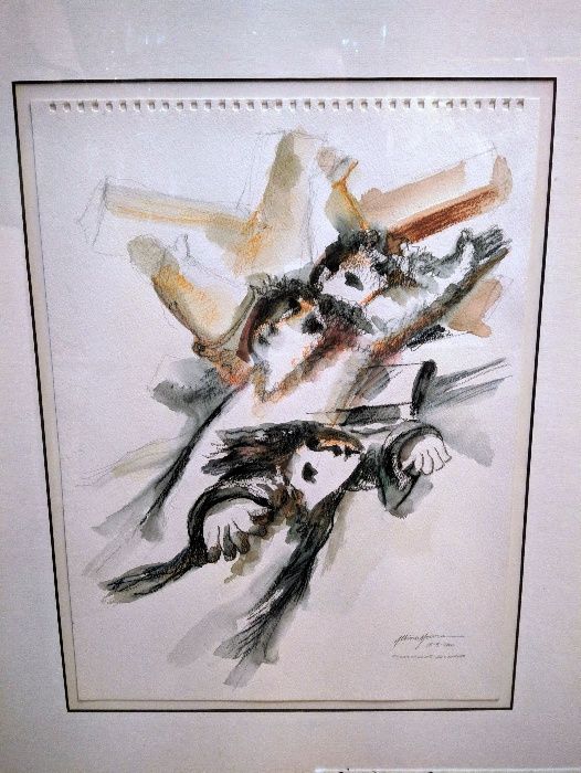 Quadro Aguarela Albino Moura