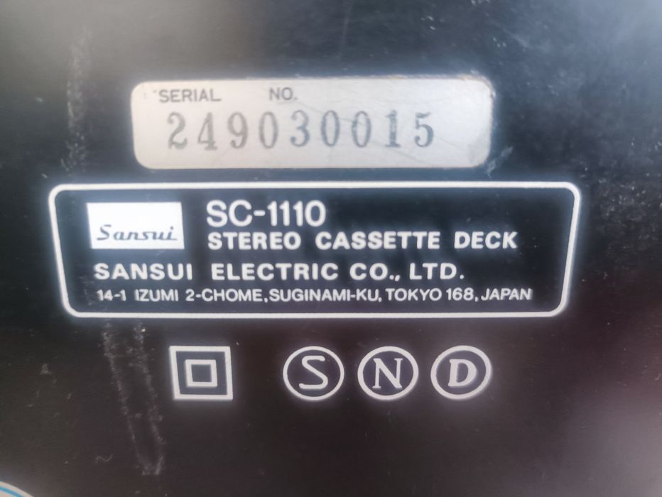 Sansui SC 1110 deck magnetofon