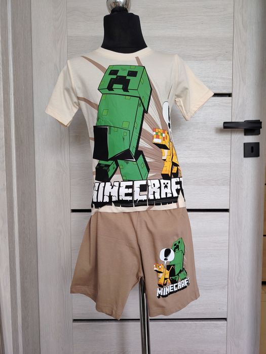 Nowy mega komplecik na lato dla chłopca Minecraft 104/110