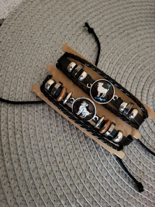 2 sztuki bransoletek ze znakiem zodiaku „baran”