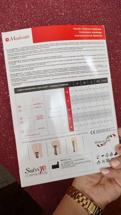 Podkolanówki uciskowe XXL II stopień