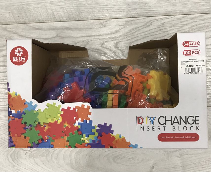 Конструктор Shantou jinxing Insert block. 100 деталей (6019Y)