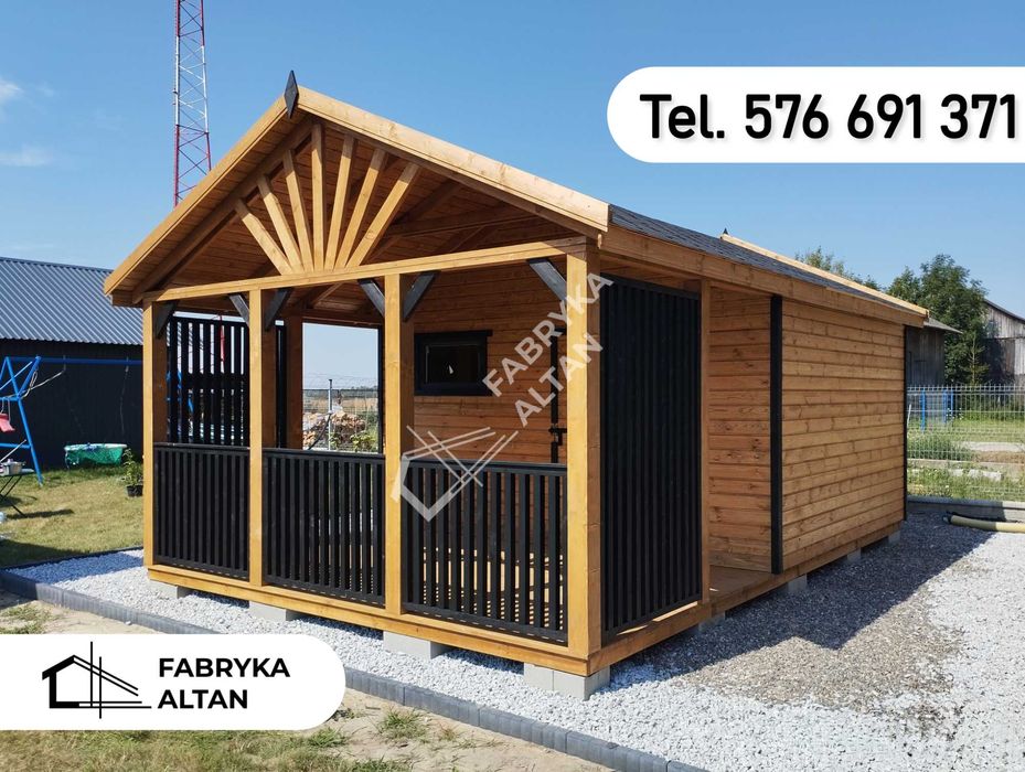 Domek drewniany, letniskowy, ogrodowy, 4x6, ORION III, domki