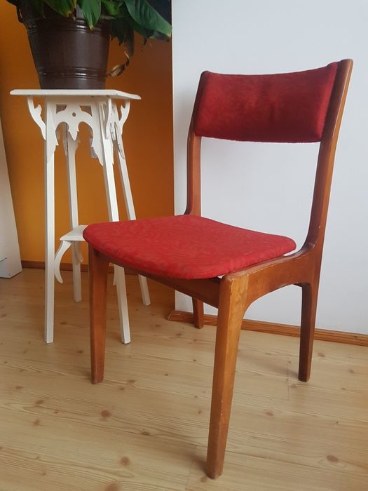 Krzesło PRL vintage drewno do renowacji 3szt.