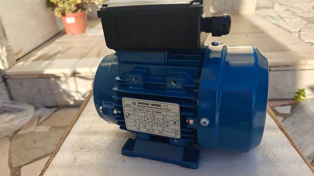 Motor elétrico em alumínio novo - 0,37kw -  0,5 CV