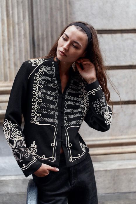 Куртка з вишивкою Zara XS, S, L, XL