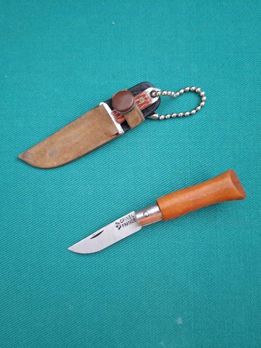 Pequenos Opinel nr. 2 e mini Faca de mato, vintage