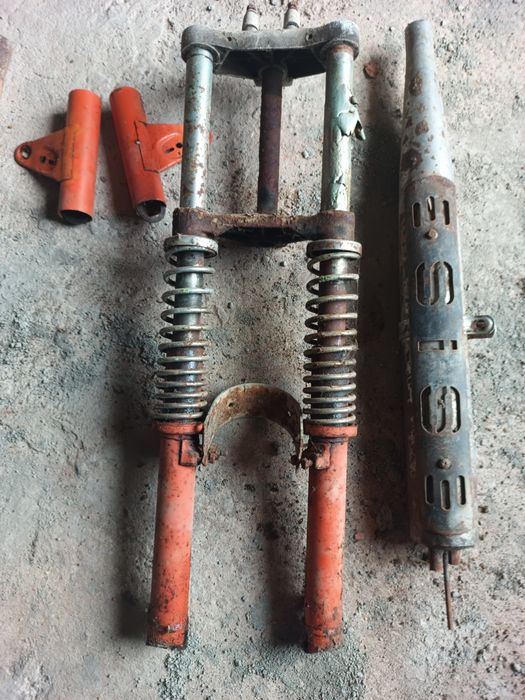 Escape e suspensão Sachs V5 Racing Laranja
