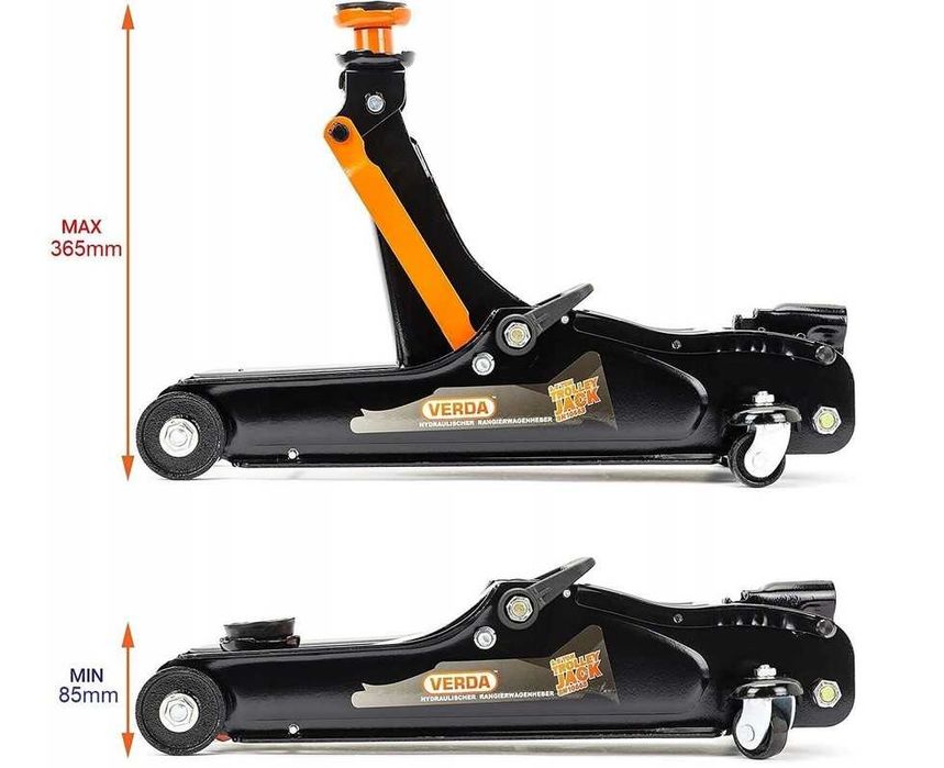 Niskoprofilowy PODNOŚNIK HYDRAULICZNY 2,5T ŻABA Wysokiej jakości NOWY