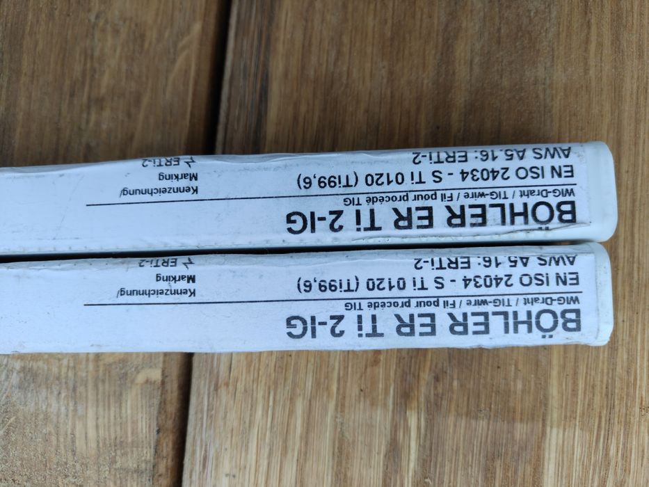 Drut  tytanowy tig  2mm i 1,6mm
