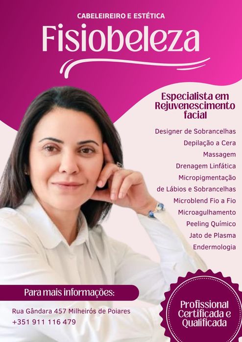 Serviços de Estetica e massagem- Espinho, Gaia, Aveiro, Canedo...