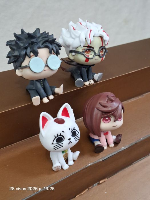 Набор фигурок 4 шт Дандадан Dandadan Окарун Турбо бабка Аясэ Момо Кэн