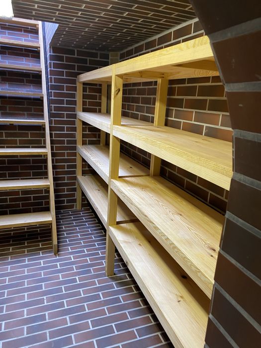 Regał półki drewniany 180x80x30 garaż spiżarnia sklep