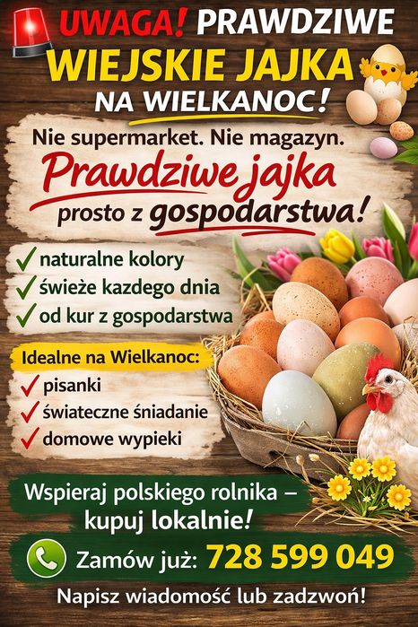 Jajka wiejskie Zapraszam