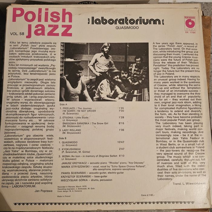 Polish Jazz - Laboratorium Quasimodo
