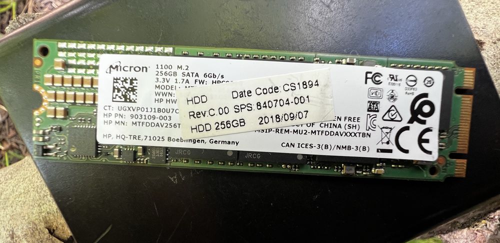 SSD Micron 1100 256Gb M.2 SATA