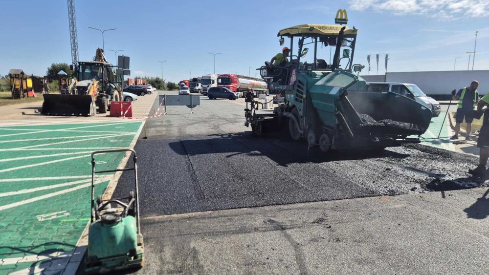 Asfalt Maszynowe układanie Masy Bitumicznej Remont Dróg Frezowanie