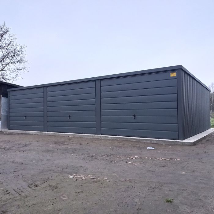 9x5 MAZ Garaz Blaszany Garaze Blaszane Blaszak Blaszaki Antracyt