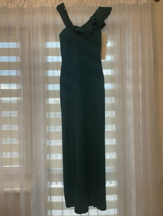 Długa sukienka butelkowa zielen