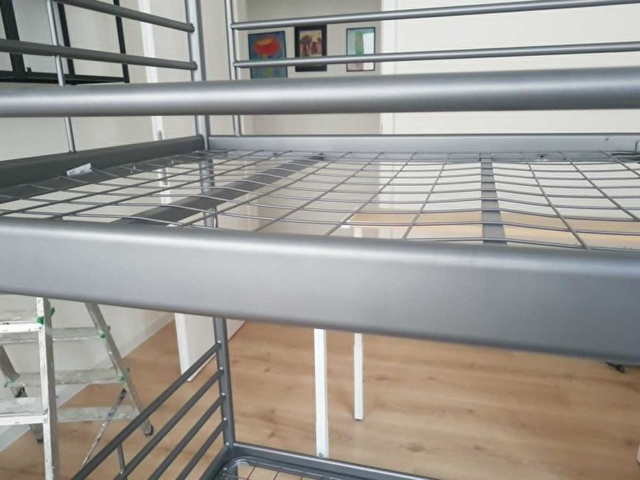 Łóżko piętrowe IKEA SVÄRTA (srebrne) – solidne, okazja!