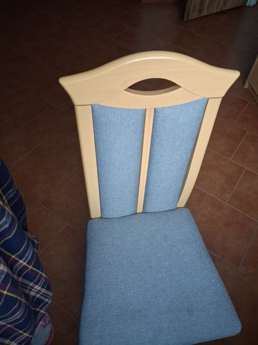 6 krzeseł kolor szary