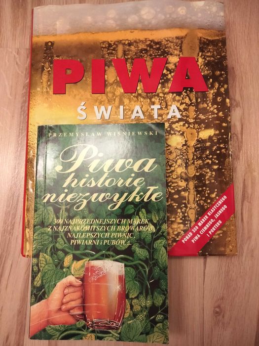 Dwie książki o piwie: album "Piwa świata" i "Piwa, historie niezwykłe"