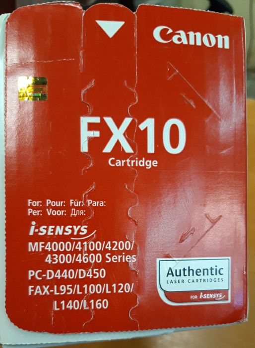 Toner preto Canon FX 10