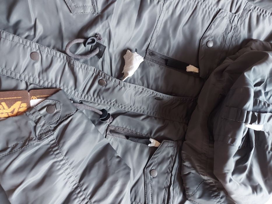 Kurtka Parka Fishtail alpha industries size 3XL szara NoWa