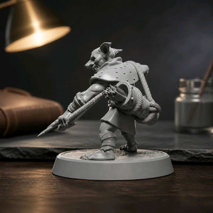 Skitz Gobliński Łucznik figurka 32mm 14K zgodna z DnD RPG Pathfinder