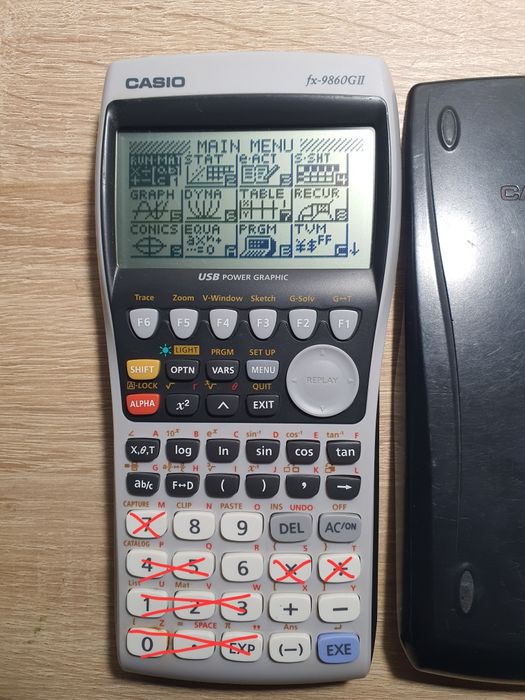 Calculadora casio fx-9860GII para peças ou reparação*ler descrição*