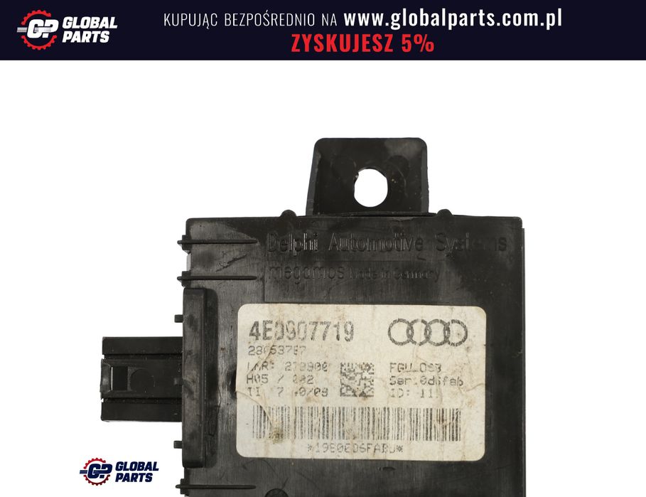 Audi A8 S8 D3 Moduł Sterownik Komputer Alarmu Odholowania 4E