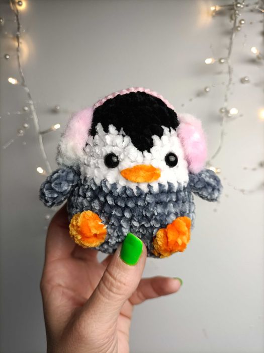 Pingwinek, pluszak handmade