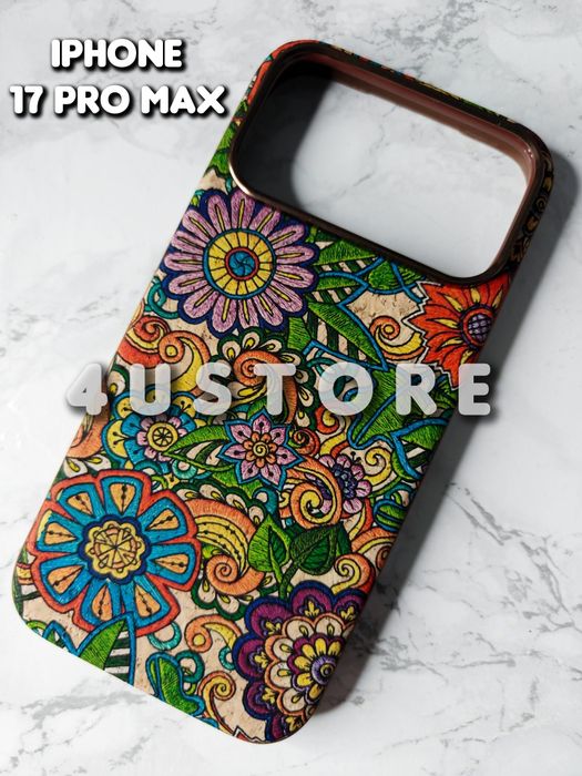 Чехол металлический Metal Case Magsafe на iPhone 17 Pro Max кожа чoхол металевий метал шкіра дерево преміум класу