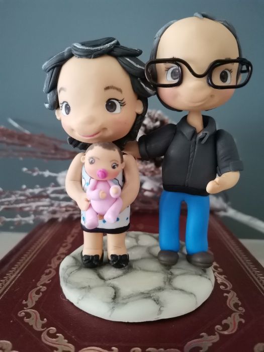 Famlia em BIiscuit- presentes criativos