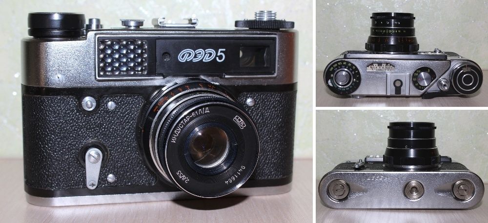 Фотоапарат "ФЭД 5" + шкіряний футляр