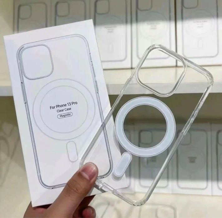 Чехол прозрачный MagSafe на Айфон iphone 10 17 Pro Max чохол Прозорий