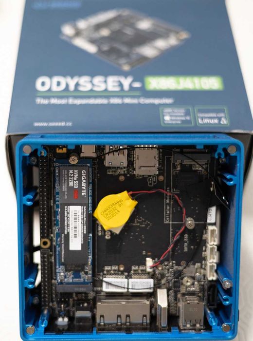 Mini PC SBC Seeed Odyssey X86J4105 8Gb DDR 256Gb M.2 NVME