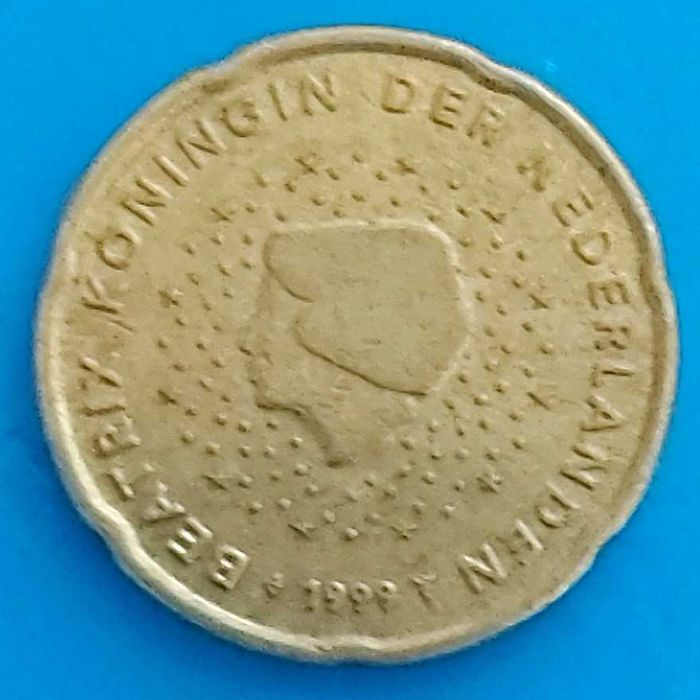 20 Cêntimos de 1999 dos Países Baixos, Beatrix