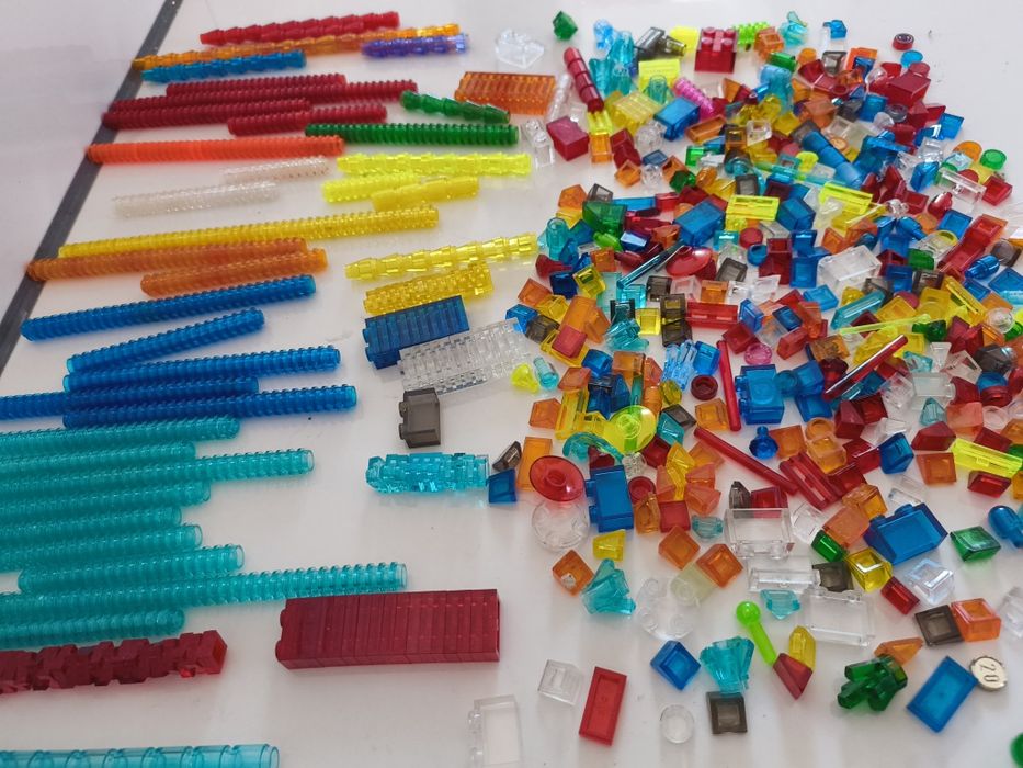 LEGO peças original várias cores transparente