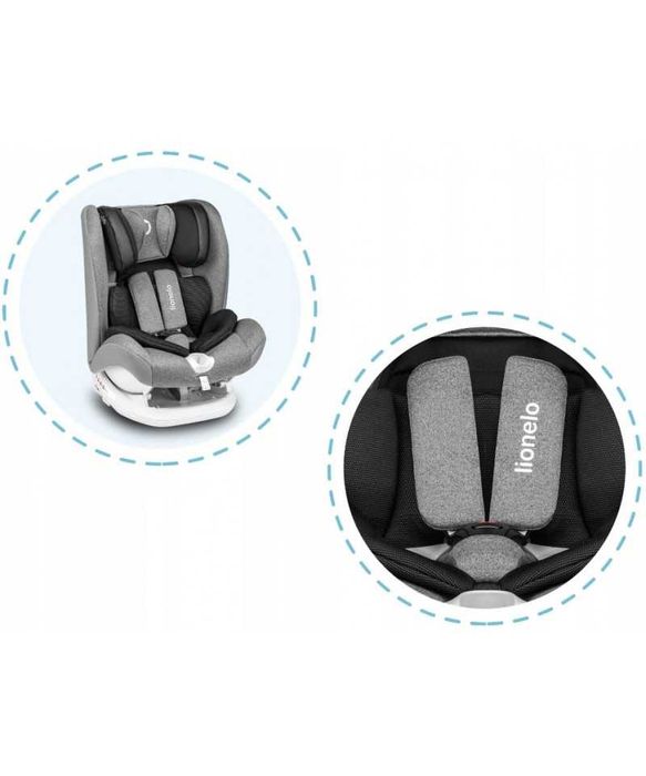 Fotelik Samochodowy LIONELO OLIVER ISOFIX 9-36 kg Pochylany