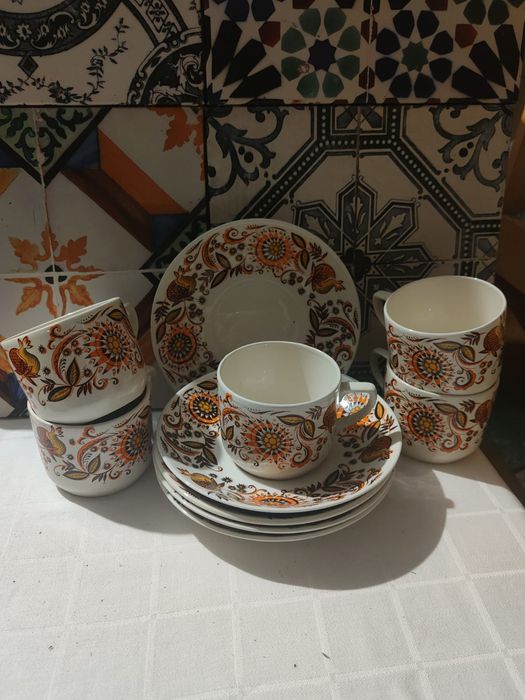 Jogo Chá Vintage - 10 peças Sacavém