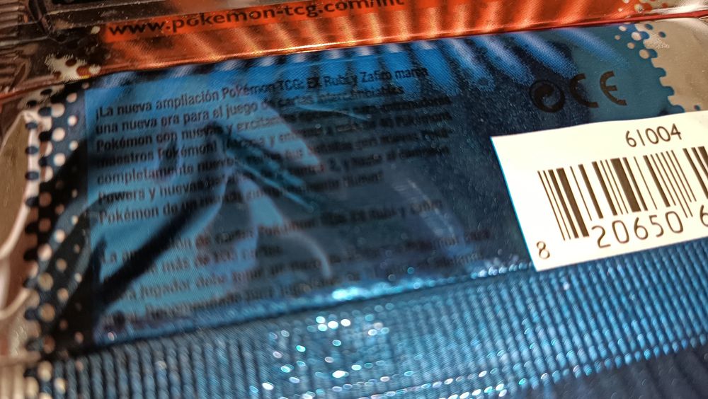 Pokémon Selados conjunto 4 boosters Ex Ruby & Sapphire Art Set 2004