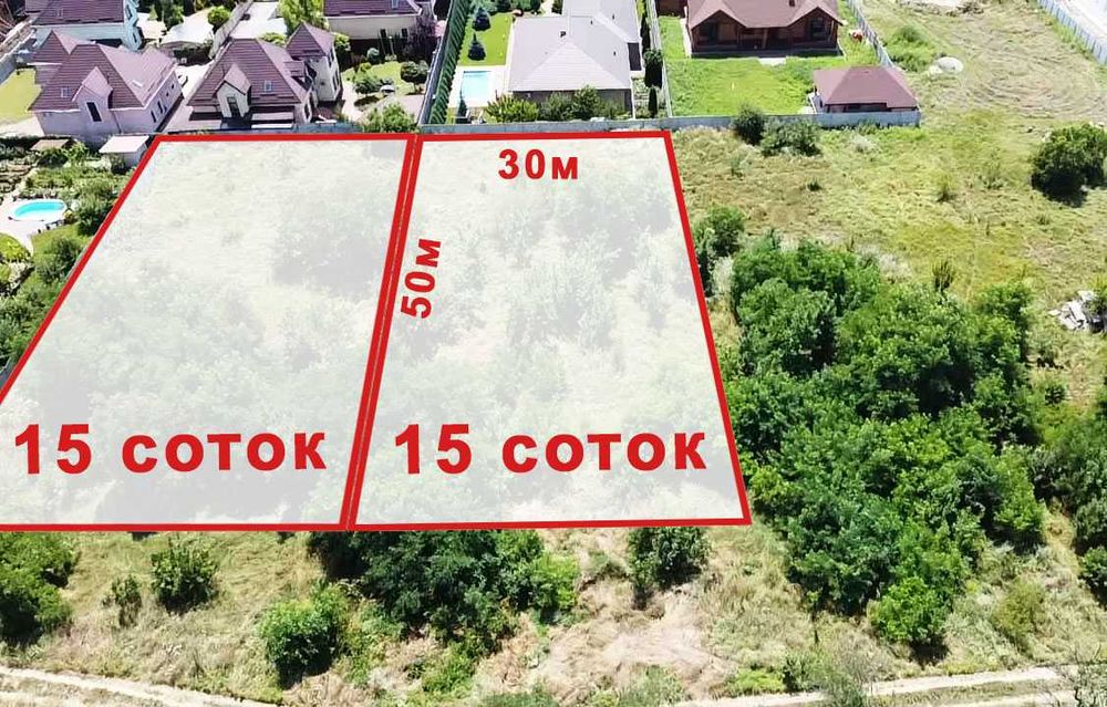 Дніпровські пороги 15 + 15 соток ділянки Сонячне біля Бородинського